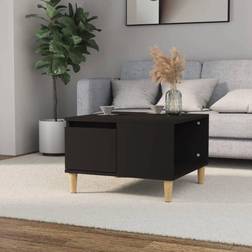 vidaXL Engineered Wood Black Coffee Table