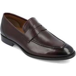 Thomas & Vine Bishop Men's Penny Loafers, Dark Red