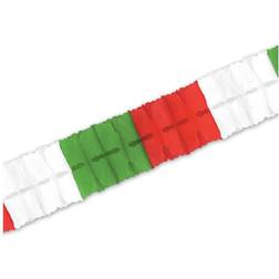 Beistle Company 55627-RWG Leaf Garland Red, White, Green