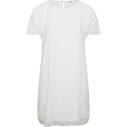 Yours Embellished Shift Dress - White