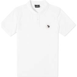 Paul Smith Cotton Pique Zebra Logo Polo Shirt - White