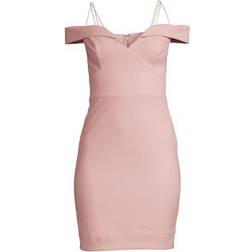 Bebe Off-The-Shoulder Sheath Dress - Pink