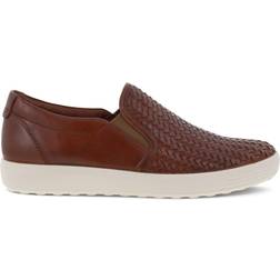 ecco Women's Soft Woven Slip-On Sneakers Cognac Cognac