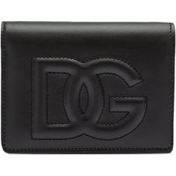 Dolce & Gabbana Logo Leather Mini Wallet - Black