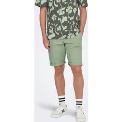 Only & Sons Regular Fit Shorts - Green/Swamp