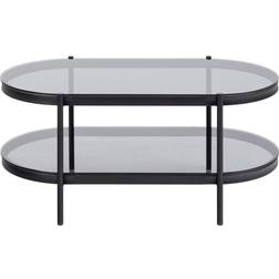 Nordform Li Black Matt Smoke Coffee Table 50x95cm