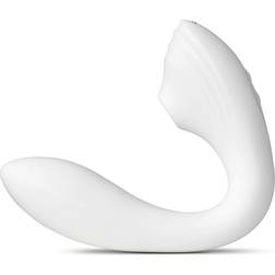 So Divine Pearl 2in1 G-spot & Clitoral Suction Stimulator White