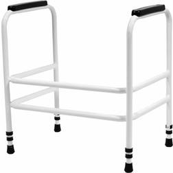 Loops Height Adjustable Bariatric Toilet Frame Free Standing 254kg Weight Limit