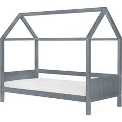 Birlea Single Bed - House Shaped Wood Bed Frame Solid Pine