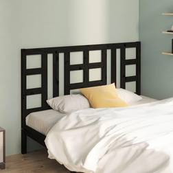 vidaXL black, 166 Solid Pine Bed Bed Headboard