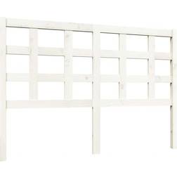 vidaXL Bed White Wood Pine Headboard