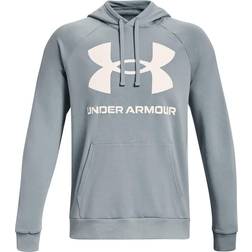 Under Armour Men's Rival Fleece Big Logo Hoodie - Harbor Blue/Onyx White