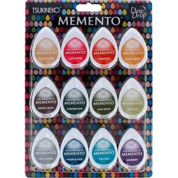 Tsukineko Memento Dew Drop Dye Ink Pads 12/Pkg-Snow Cones