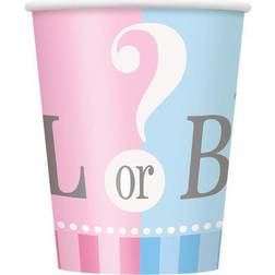 na Gender Reveal Paper 9oz Cups 8ct