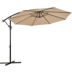 Costway 10 Hanging Umbrella Patio Sun Shade Offset W/t Cross Base