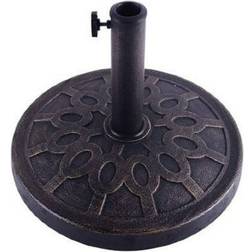 OutSunny 32 lb Round Cast Stone Umbrella Base Holder