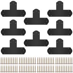 VEVOR Black T Bracket, 8 PCs