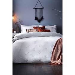 The Linen Yard Friendly Ghost Duvet Cover White