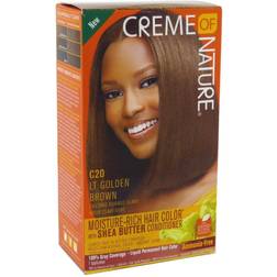 Creme of Nature Shea Butter Liquid Hair Colour Browns C20 Light Golden
