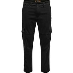 Only & Sons Onsdean Life Tap Cargo 0032 Pant Noos - Black