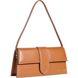 Jacquemus Womens Light Brown Le Bambino Long Leather Shoulder bag One Size