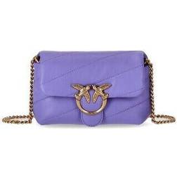 Pinko love baby puff violet crossbody bag