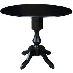 International Concepts 36.3" Smithson Round Drop Leaf Small Table