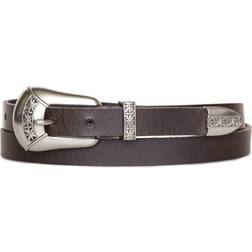 Lucky Brand Women's Western Leather Belt - Dark Brown