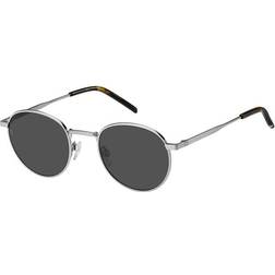 Tommy Hilfiger Men's Round Frame Ruthenium