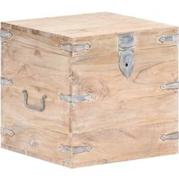 vidaXL 40x40x40 Solid Acacia Chest