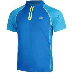 Lacoste Men’s Ultra-Dry Tennis Polo - Blue/Yellow