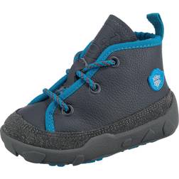 Affenzahn Leder-Boots EASY WARM HUND in grau/blau