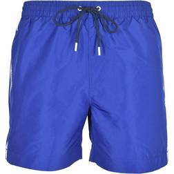 Calvin Klein Core Logo Taped Swim Short - Mid Azure Blue