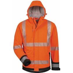 Feldtmann Elysee Warnschutz-Softshelljacke Lukas orange/schwarz