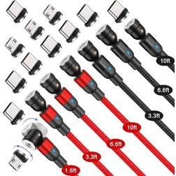 Rotation magnetic charging cable