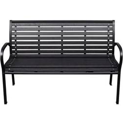 vidaXL Patio Black Garden Bench