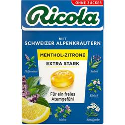 Ricola OHNE ZUCKER MENTHOL-ZITRONE EXTRA STARK