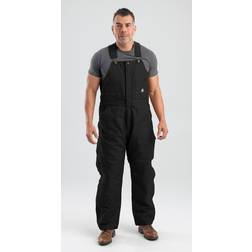 Berne Men's Heritage Insulated Duck Bib Overall, Regular, Black