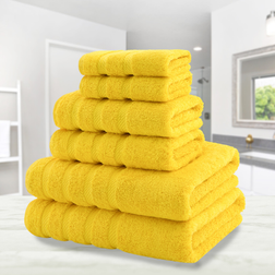 American Soft Linen Luxury Bath Towel Yellow (33x33cm)