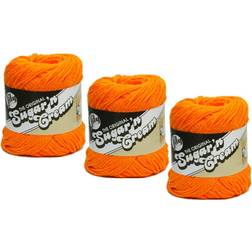 Lily Sugar'n Cream Yarn Solids-Hot Orange -102001-1628