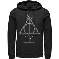 Fifth Sun Harry Potter Deathly Hallows Symbol Pull Over Hoodie - Black