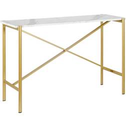 Hudson & Canal Braxton Gold Console Table