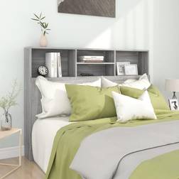 vidaXL grey sonoma Cabinet Bed Headboard