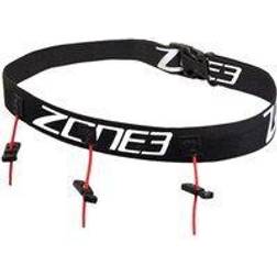 Zone3 Kids Triathlon Race Number Belt Black/White/Red