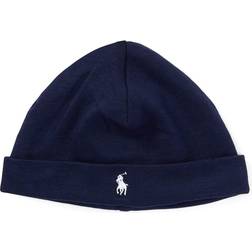 Polo Ralph Lauren Boy's Interlock Cotton Beanie NAVY