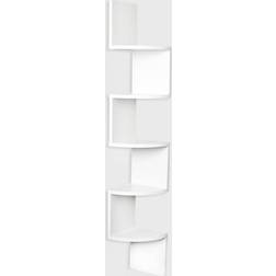 Danya B XF11035W 5-Tier Corner Mount Display Wall Shelf