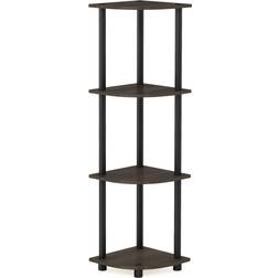 Furinno Turn-N-Tube 4-Tier Corner Shelving System