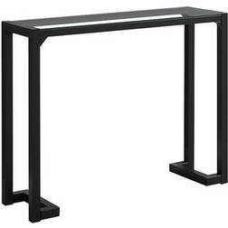 Monarch Specialties Tempered Glass Hall Console Table