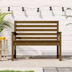 vidaXL honey brown pine Garden Bench