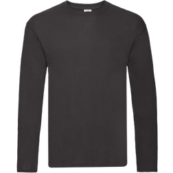 Fruit of the Loom Men's R Long Sleeved T-shirt - Black